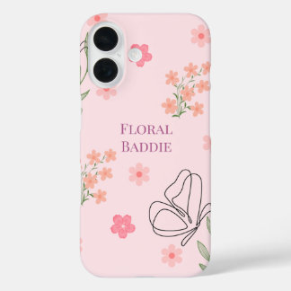 Funda iPhone 16 Baddie Floral