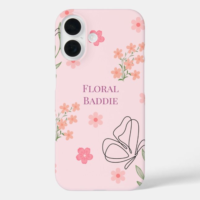 Funda iPhone 16 Baddie Floral (Reverso )