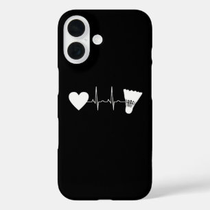 Funda iPhone 16 Bádminton - Latido de la pelota de bádminton