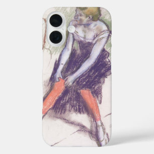 Funda iPhone 16 Bailarina con valores rojos de Edgar Degas