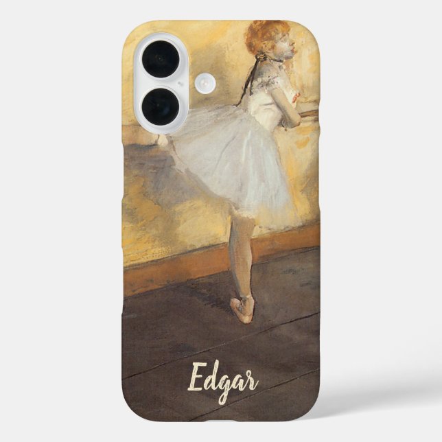 Funda iPhone 16 Bailarinas en el bar de Edgar Degas, ballet de épo (Reverso )