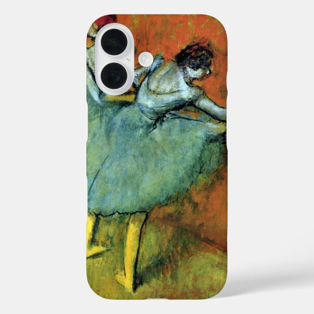 Funda iPhone 16 Bailarinas en la barra de Edgar Degas, Ballet Vint (Reverso )