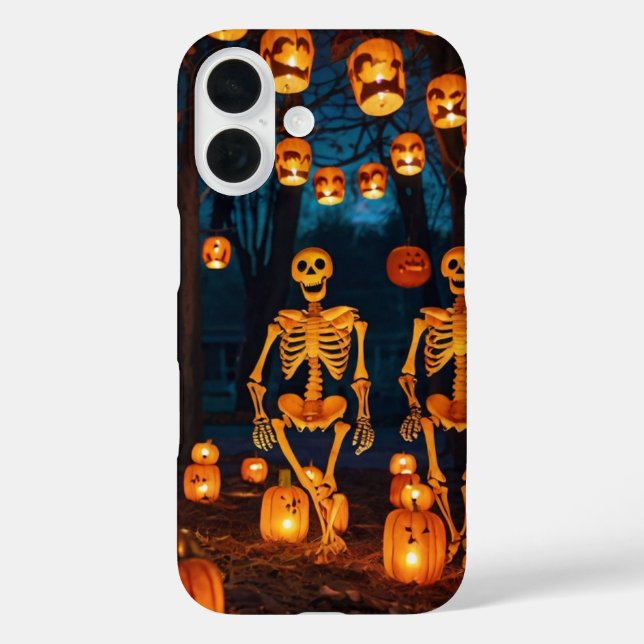 Funda iPhone 16 Baile de calabaza (Reverso )