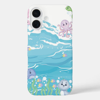 Funda iPhone 16 Bajo el Mar Dulce Pastel