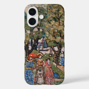 Funda iPhone 16 Bajo los árboles de Maurice Prendergast, Arte fino