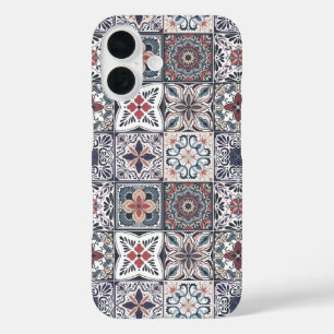 Funda iPhone 16 Baldosas inspiradas en el fondo de escritorio Back