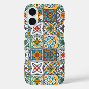 Funda iPhone 16 Baldosas inspiradas por Talavera