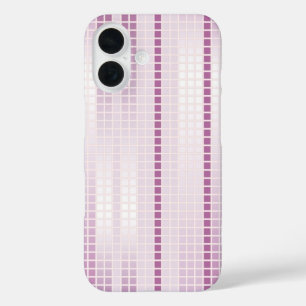 Funda iPhone 16 Baldosas moradas de mosaico