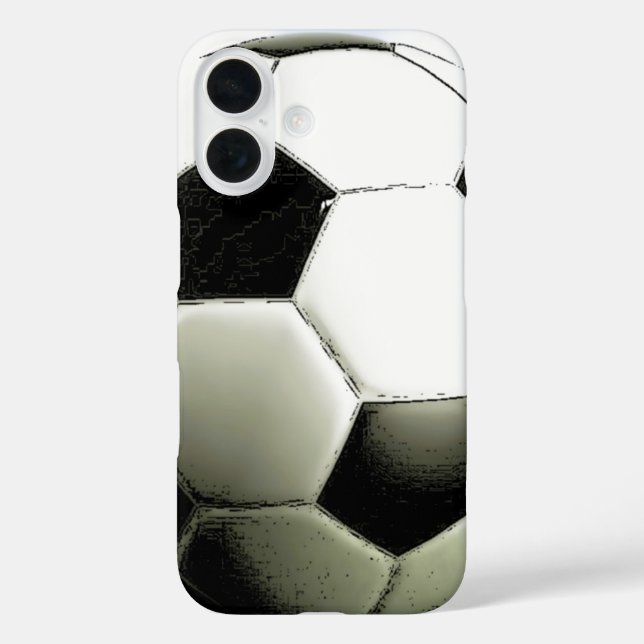 Funda iPhone 16 Balón de fútbol - iPhone de fútbol (Reverso )