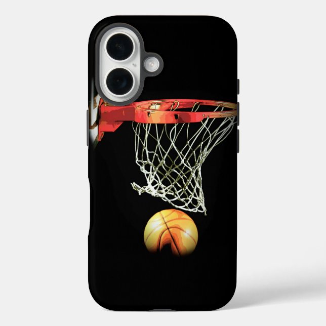 Funda iPhone 16 Baloncesto (Reverso )