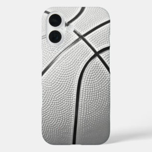 Funda iPhone 16 Baloncesto blanco y negro