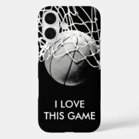 Baloncesto de amor blanco y negro