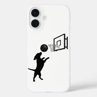 Funda iPhone 16 Baloncesto de animales de dibujos animados