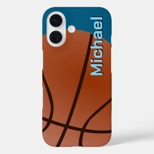 Funda iPhone 16 Baloncesto Su Nombre Información Personal