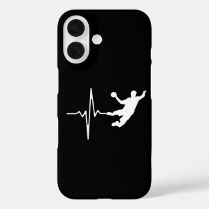 Funda iPhone 16 Balonmano - Latido del corazón del jugador de balo