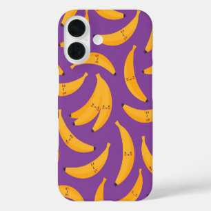 Funda iPhone 16 Banana Buddies Bliss - Cute Kawaii Bananas Amarill