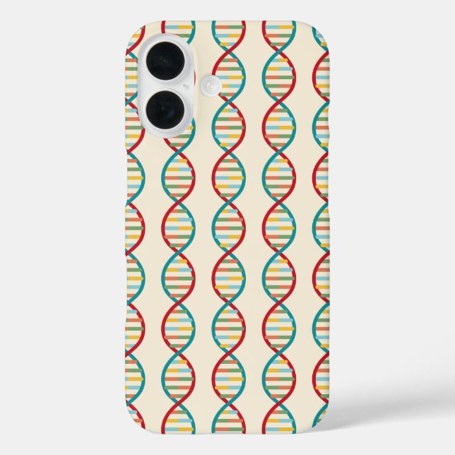 Funda iPhone 16 Banda de biología moderna STEM (Reverso )