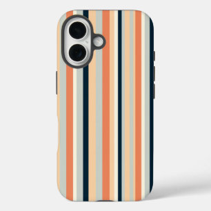 Funda iPhone 16 Banda vertical colorida con estampado