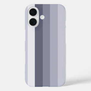 Funda iPhone 16 Bandas de sombra gris azul