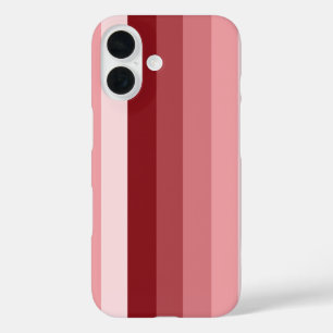 Funda iPhone 16 Bandas de sombra rojas
