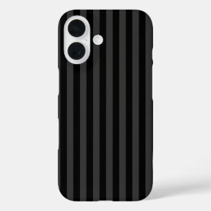 Funda iPhone 16 Bandas verticales Elagnat Black & Smoky Black