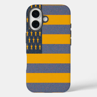Funda iPhone 16 Bandera Americana Retro