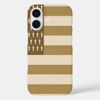 Funda iPhone 16 Bandera Americana Retro