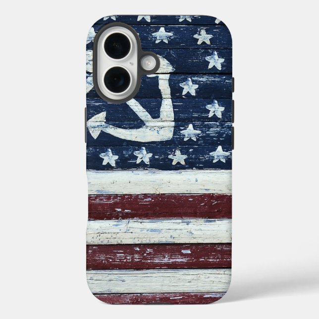 Funda iPhone 16 Bandera antigua (Reverso )