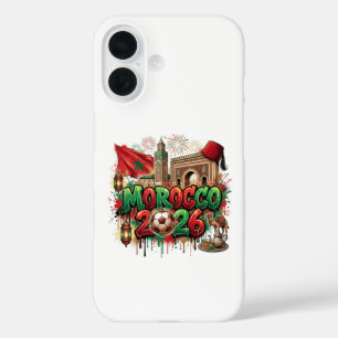 Funda iPhone 16 Bandera antigua de Marruecos marroquí africana