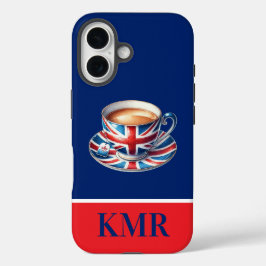Funda iPhone 16 Bandera británica en la enseñanza del inglés