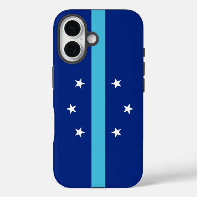 Funda iPhone 16 Bandera de Anaheim, California (Reverso )