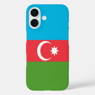 Funda iPhone 16 Bandera de Azerbaiyán