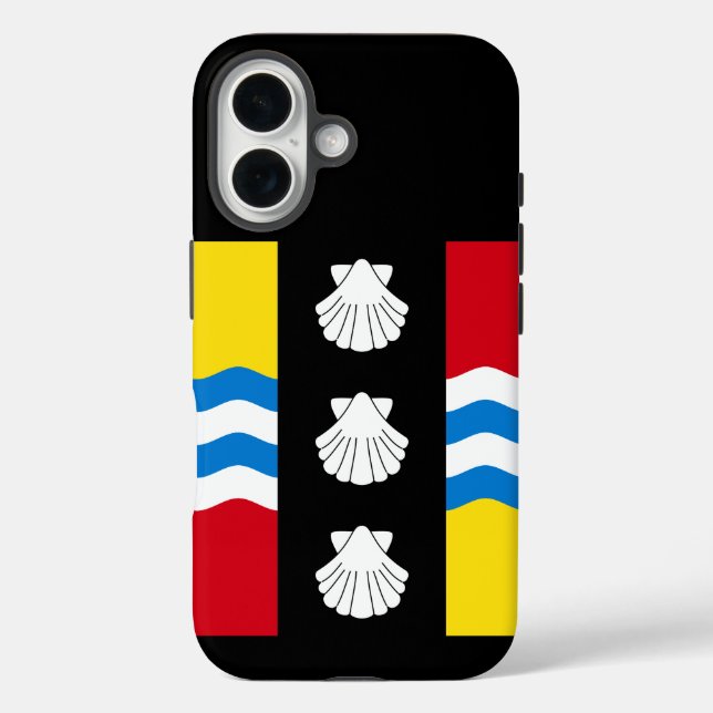 Funda iPhone 16 Bandera de Bedfordshire (Reverso )
