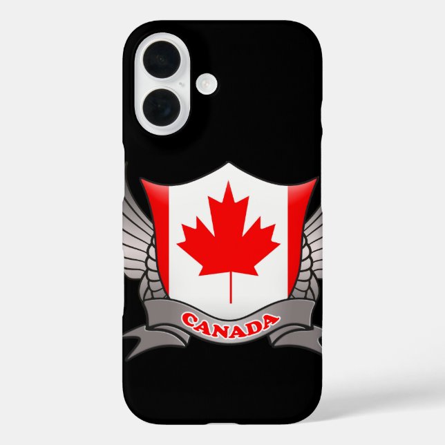 Funda iPhone 16 Bandera de Canadá (Reverso )