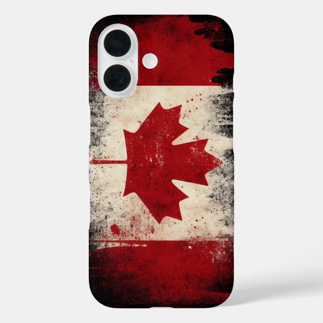 Funda iPhone 16 Bandera de Canadá (Reverso )