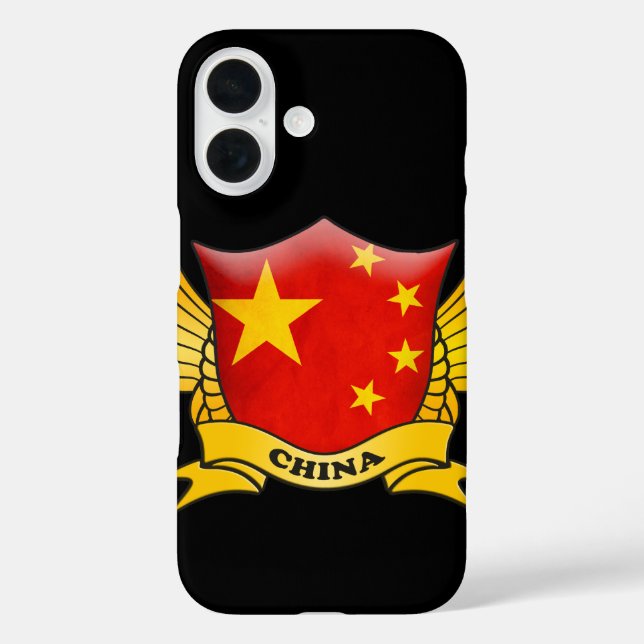 Funda iPhone 16 Bandera de China (Reverso )