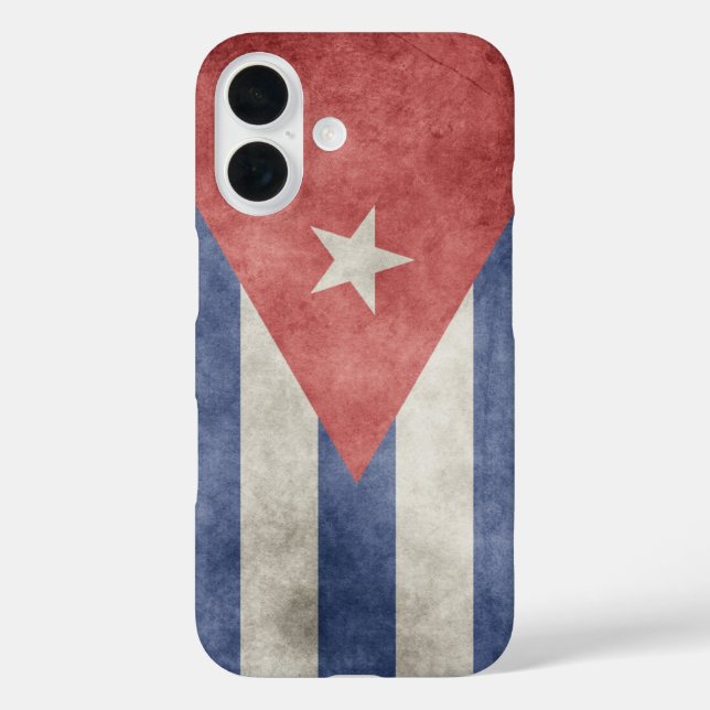Funda iPhone 16 Bandera de Cuba (Reverso )