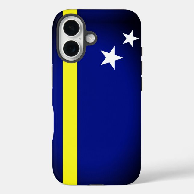 Funda iPhone 16 Bandera de Curazao (Reverso )