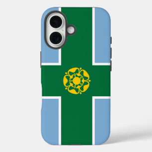 Funda iPhone 16 Bandera de Derbyshire