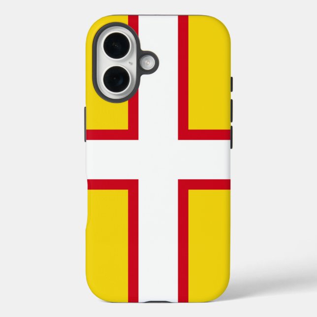 Funda iPhone 16 Bandera de Dorset (Reverso )