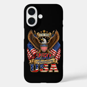 Funda iPhone 16 Bandera de EE. UU. 250 Aniversario 250 Años Americ