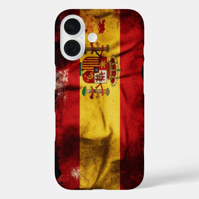 Funda iPhone 16 Bandera de España (Reverso )