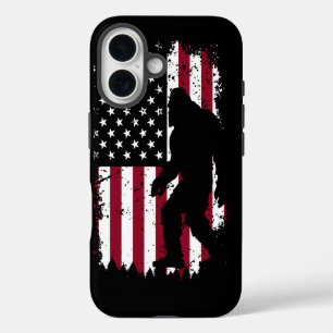 Funda iPhone 16 Bandera de estrellas y rayas del bosque de pino Bi