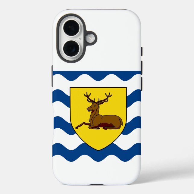 Funda iPhone 16 Bandera de Hertfordshire (Reverso )