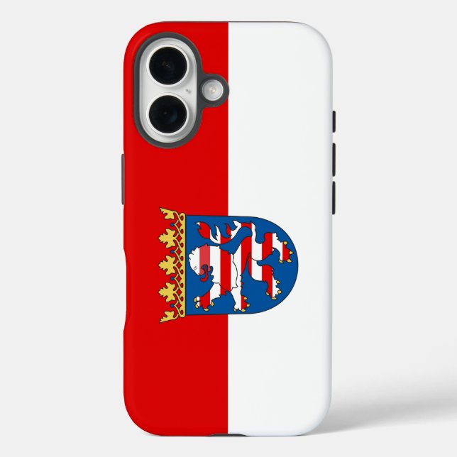 Funda iPhone 16 Bandera de Hesse (Reverso )