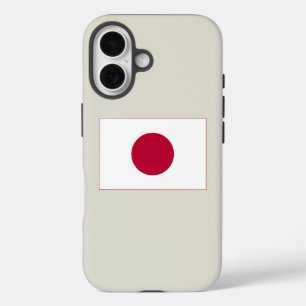 Funda iPhone 16 Bandera de Japón: Hinomaru, Nisshōki, Sol rojo en