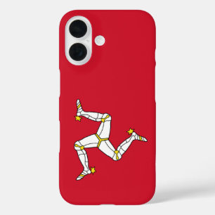 Funda iPhone 16 Bandera de la Isla de Man