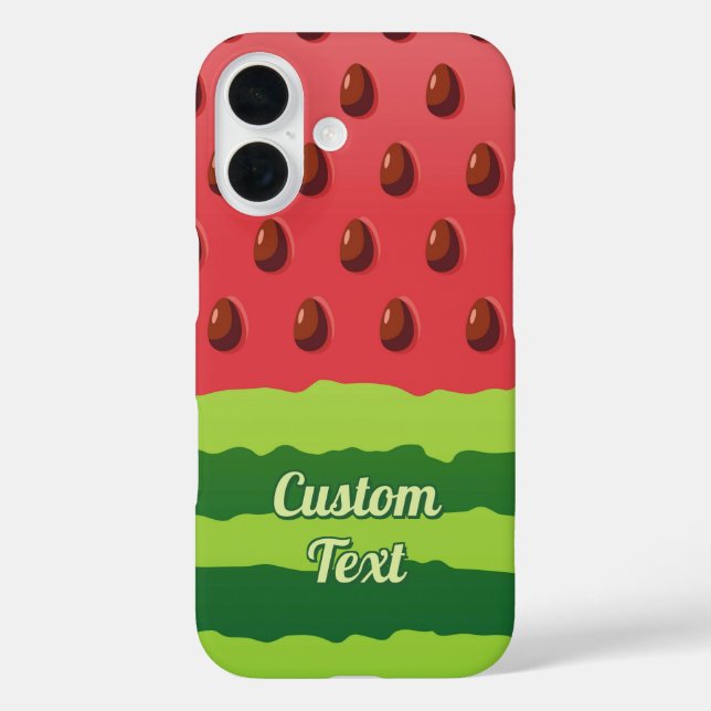 Funda iPhone 16 Bandera de la sandía (Reverso )