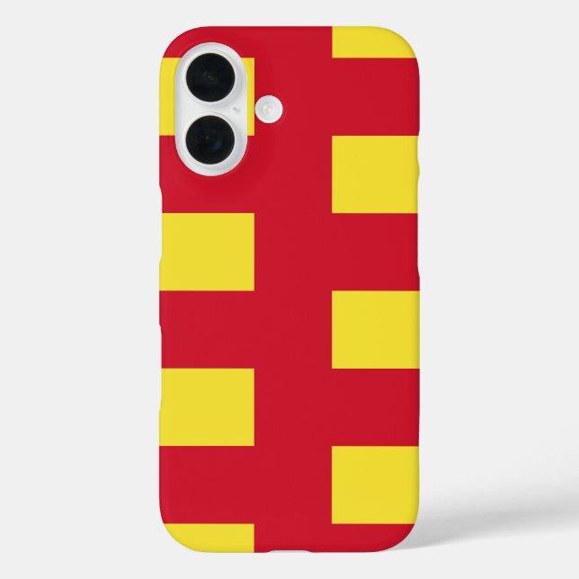 Funda iPhone 16 Bandera de Northumberland (Reverso )