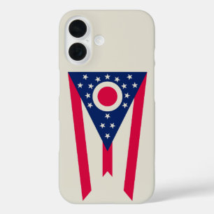 Funda iPhone 16 Bandera de Ohio: La bandera del estado Buckeye